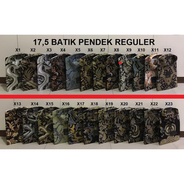 Kemeja Alisan Batik Pendek 16-5 XXL - 17-5 XXXL