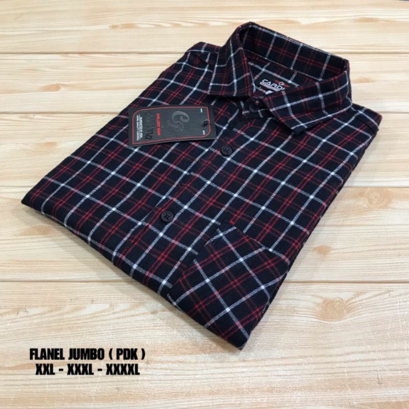 kemeja flanel lengan pendek jumbo pria XXL-XXXL-XXXXL flanel big size over size pendek motif kotak distro