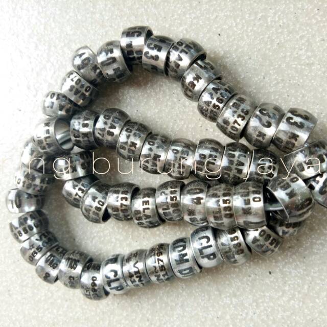 Ring burung stainless baja khusus burung dara merpati ukuran tinggi 10mm