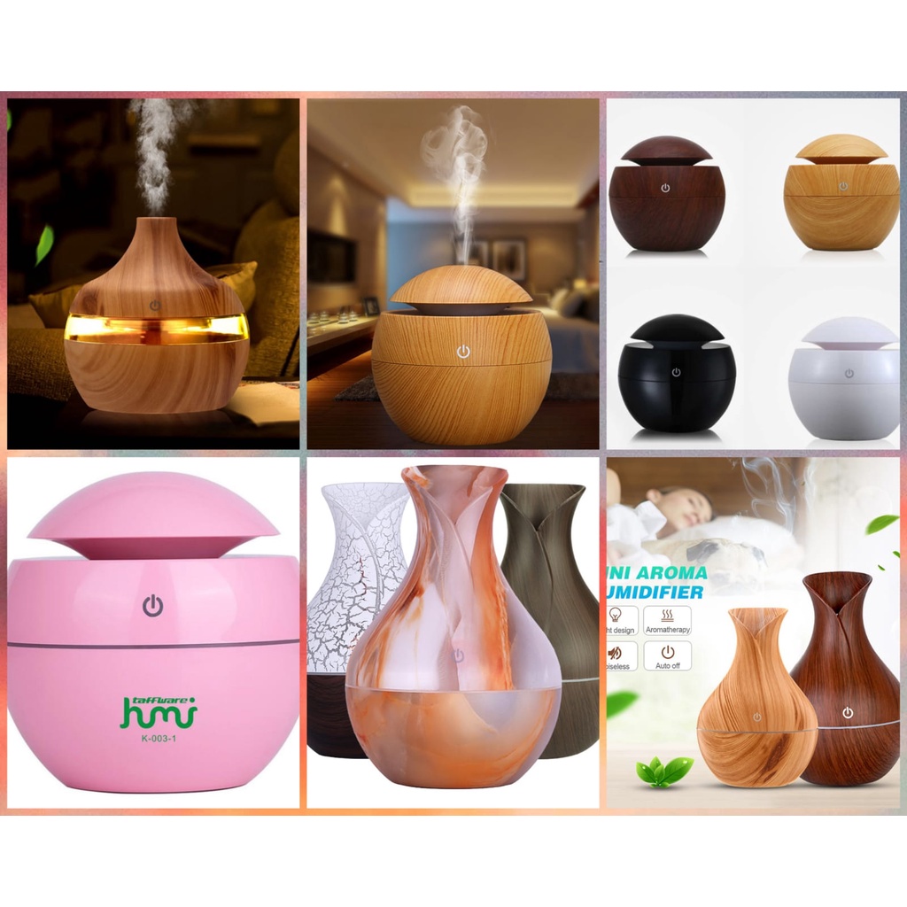 Humidifier Diffuser Aromaterapi Essential Oil Aromatherapy Disfuser Ultrasonic Pelembab Udara