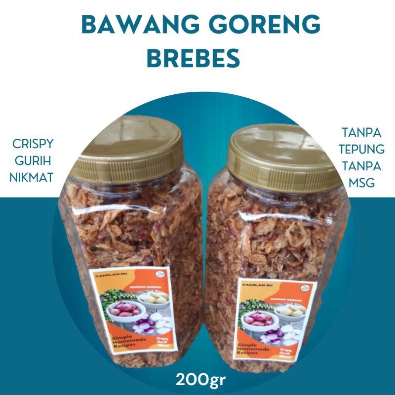 

Bawang Goreng Asli Brebes 200GRAM Renyah & Gurih