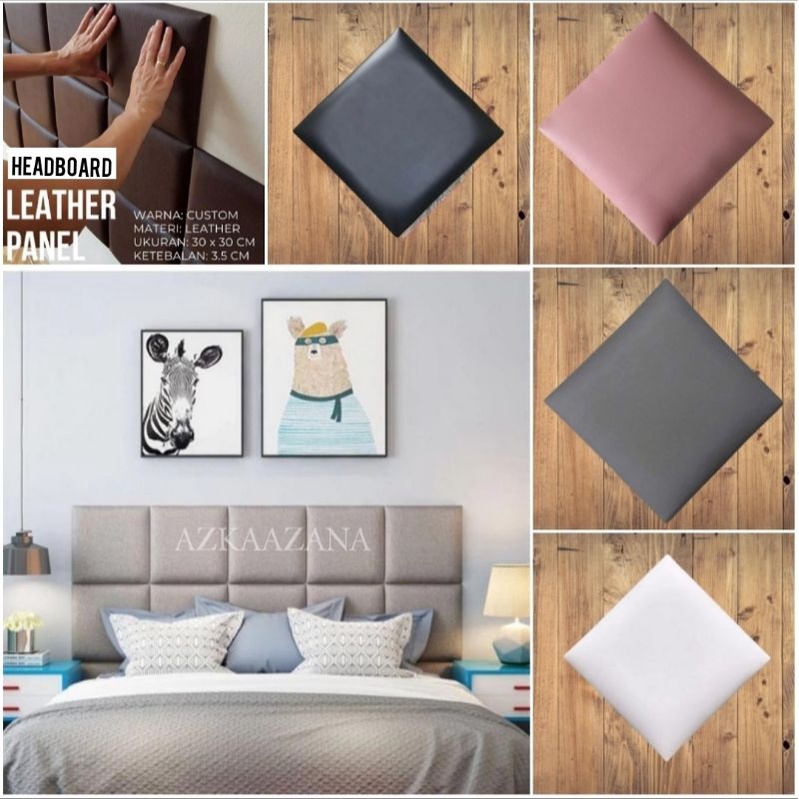 HEAD BED HEADBOARD WALLPANEL TEMPEL DINDING KAMAR TIDUR | Bahan SYNTETIC LEATHER