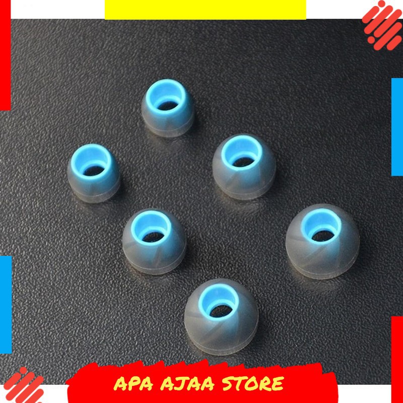 Termurah ! Universal Earbuds Silicone Gel Tip Case 3 Size