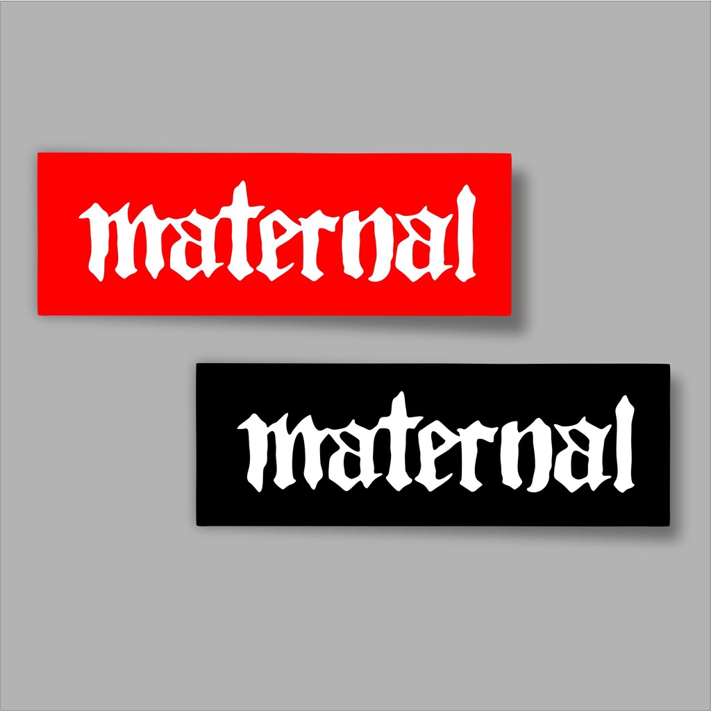 

Stiker brand stiker distro Maternal kotak bahan graftac anti air