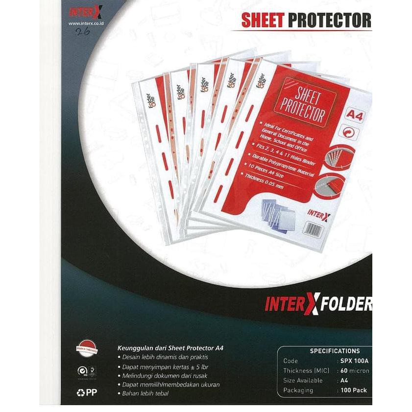 

HOT SALE PP pocket A4 / Sheet Protector A4 Inter X Terjamin