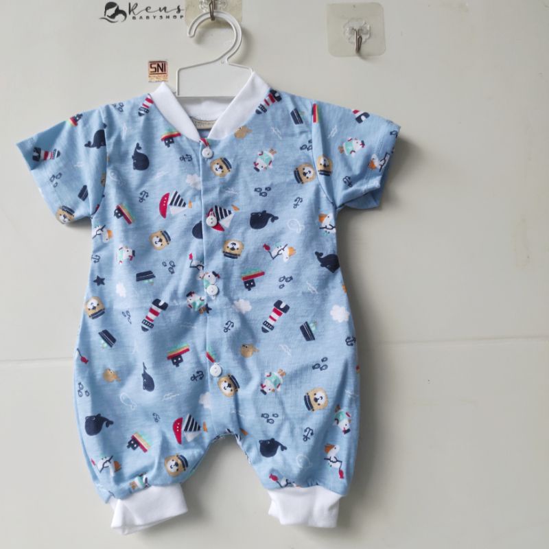 SNI TOKARI Setelan baju celana lengan pendek / panjang halus jumper kancing depan anak bayi newborn baru lahir