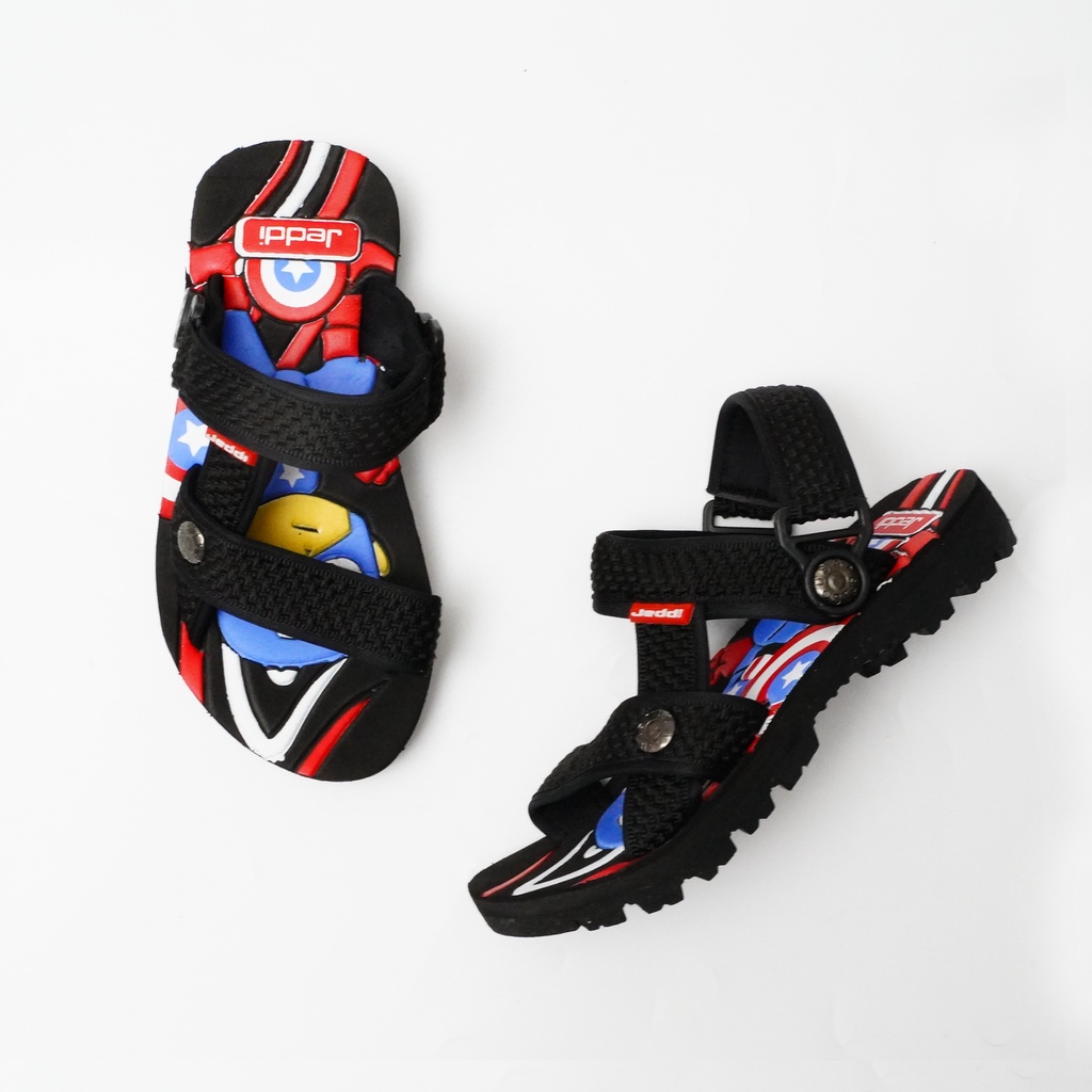 JEDDI [GNG SUPERHERO] CAPTAIN AMERICA Sandal Let Gunung Anak Cowok/ Sandal Gunung Slop Anak Laki-laki/ Sendal Let Anak