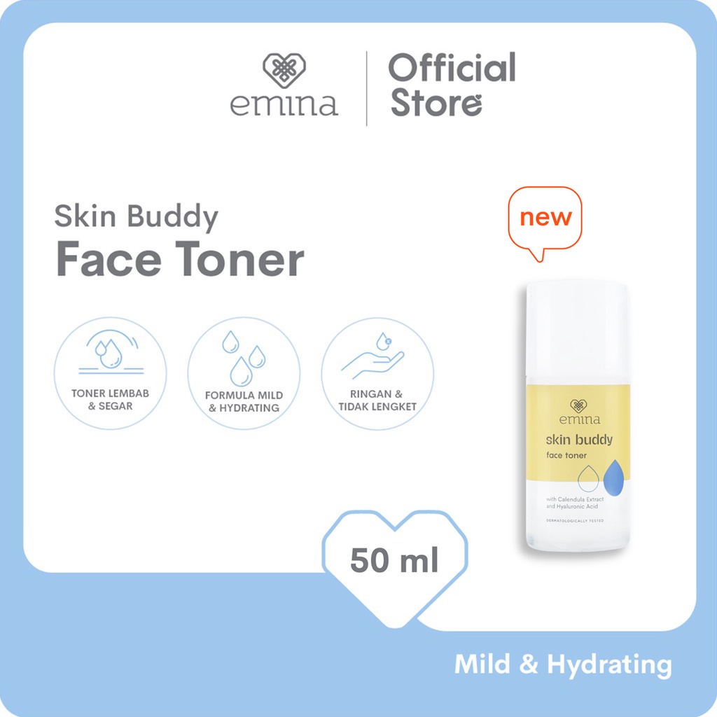 Emina Skin Buddy Face Toner - Mild &amp; Hydrating Toner BISA COD