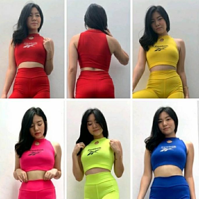 Atasan senam crop bra rbo