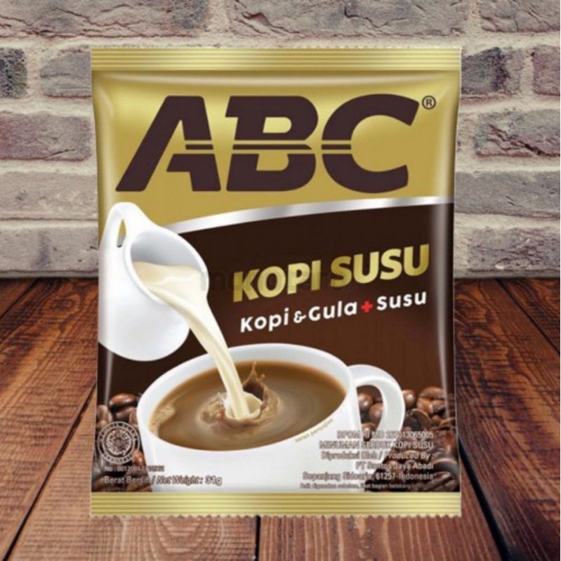 

kopi abc susu 1 renceng 10 sst