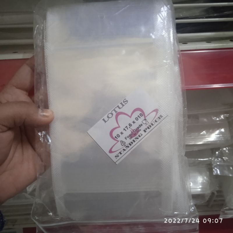 Plastik Standing Pouch 10x17 12x20