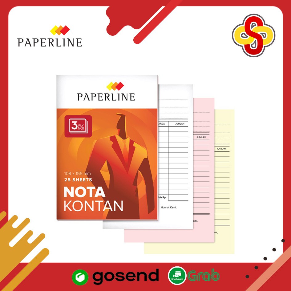 Nota Kontan Kecil Paperline K3  3 Ply / 3 Rangkap