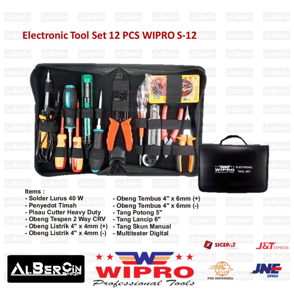 Electronic Tool Set 12 PCS WIPRO S-12 S 12