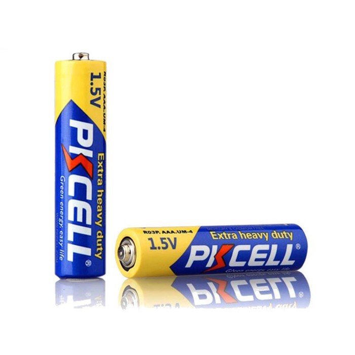 Baterai AAA 2 Pcs PKCELL R03P 1.5V Extra Heavy Duty Battery