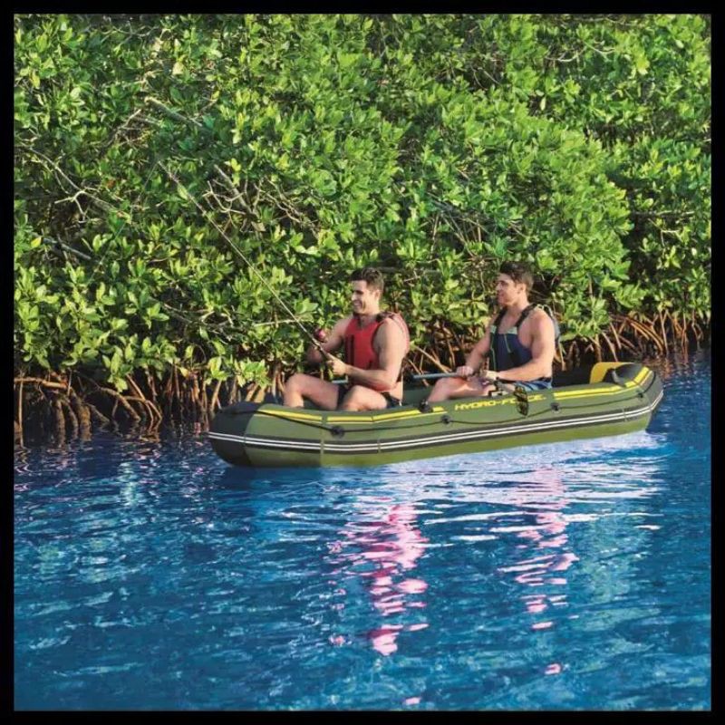 Gojek-Grab Bestway 65096 Hydro Force Marine Pro Perahu Karet 3 Orang