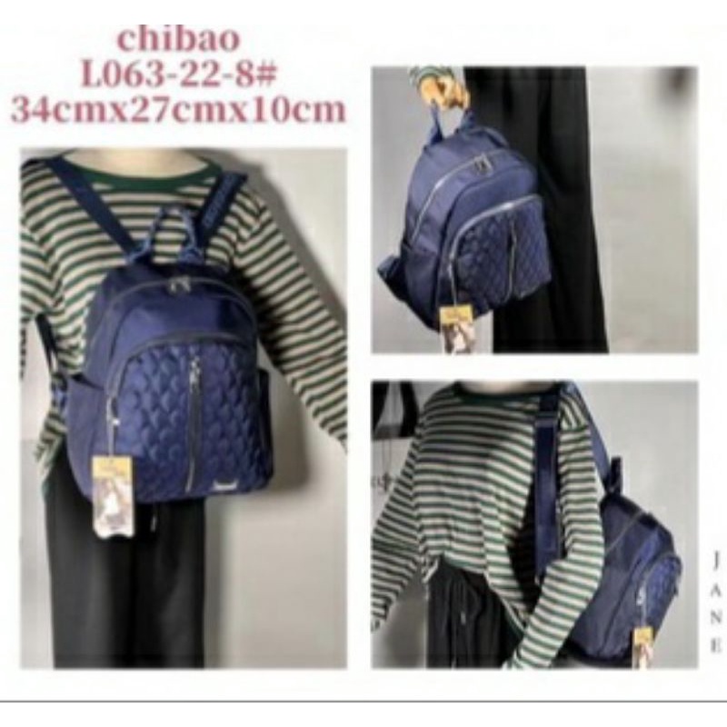 Tas Ransel Chibao L063-22 Bahan Kanvas Tebal. Tas Wanita Tas Ransel Wanita Import Tas Chibao ORI bisa bayar ditempat.!!!