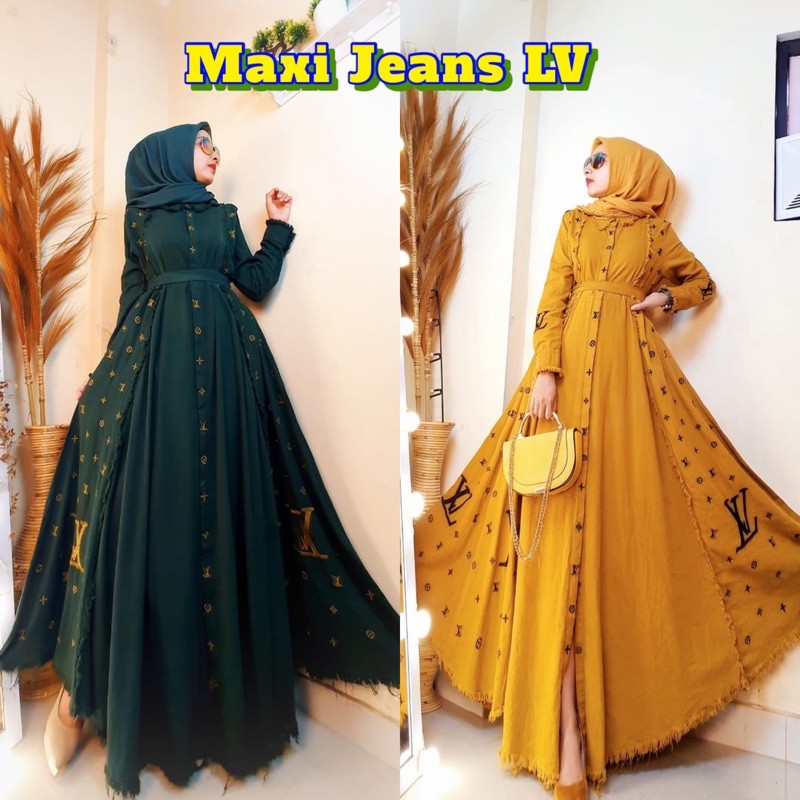 READY NEWWW ORI SHR MAXI JEANS LV HIGH QUALITY