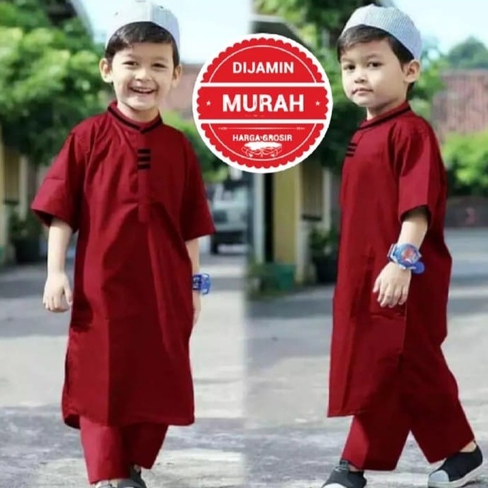 Baju Koko Anak Pakistan / Kurta Anak Pakistan 1-10 Tahun / Baju Muslim Anak