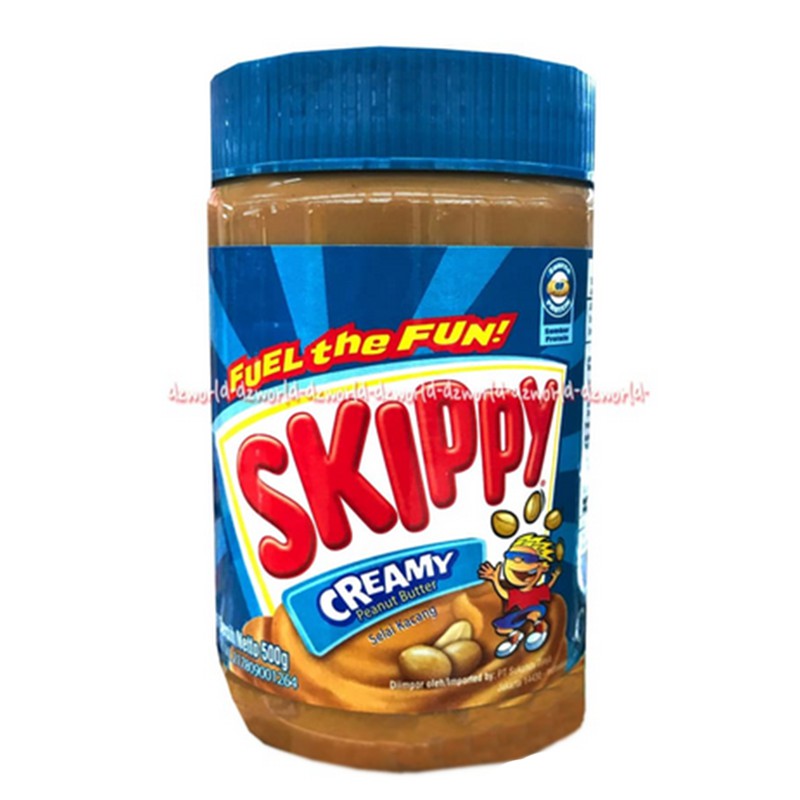 Skippy Creamy Selai Kacang 500gr Peanut Butter Cocok Untuk Roti Kue Skipy Skipi Jar