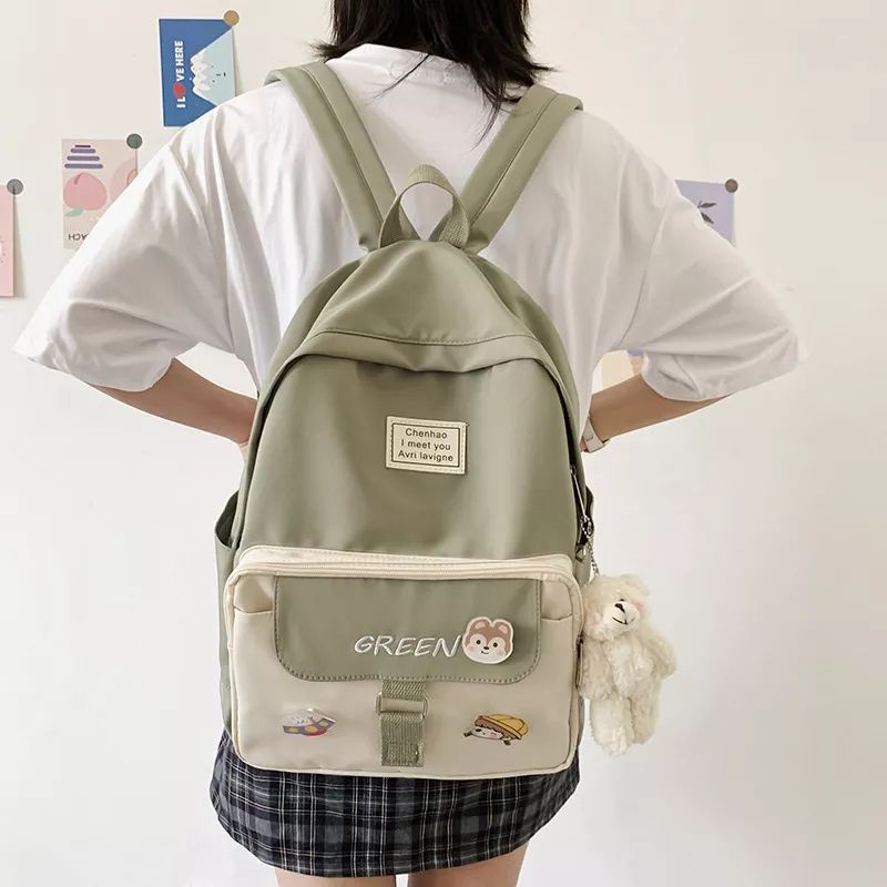 Ransel Anak Terbaru'Tas Ransel Perempuan Casual Desain Korea Tas Sekolah anak Sd SMP Simpel dan Termurah