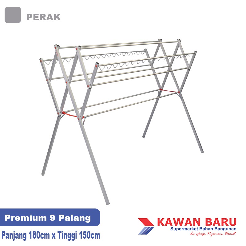 PROMO MENARIK Jemuran Premium Super Murah Bahan Aluminium Ukuran Besar Color T:150cm P:180cm