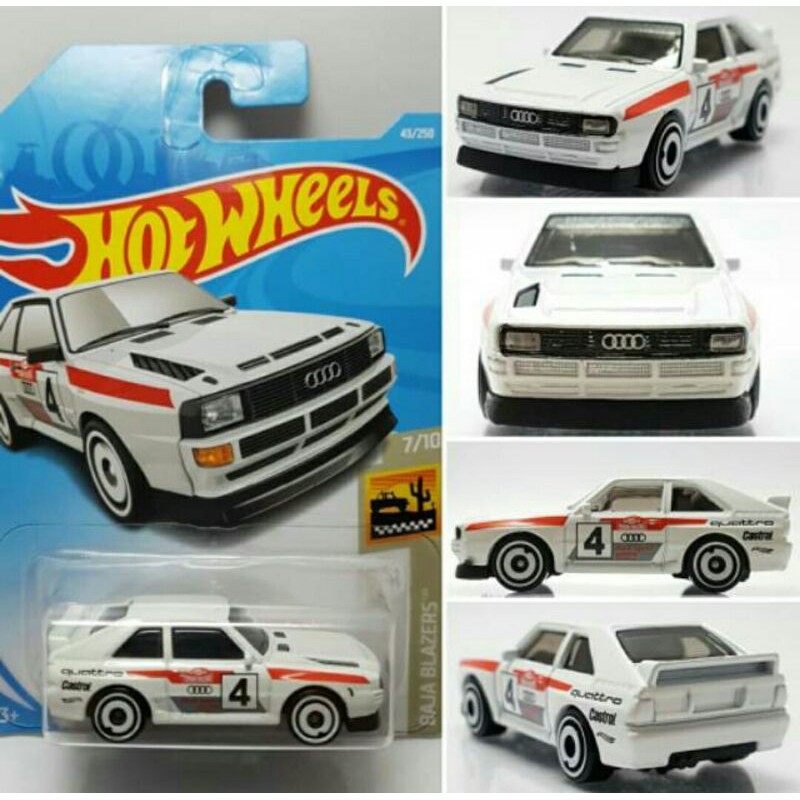 Hotwheels 84 AUDI SPORT QUATTRO putih BAJA BLAZERS