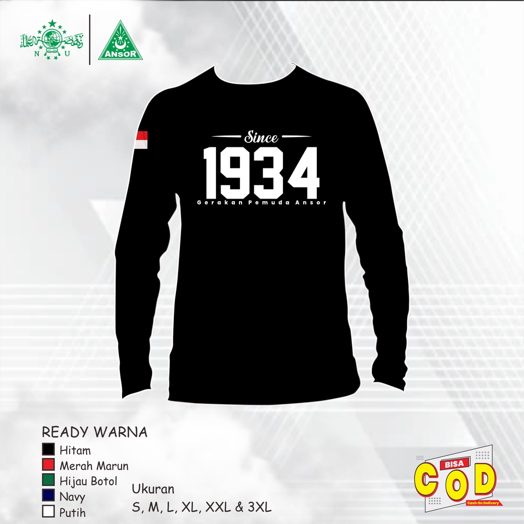 KAOS ANSOR SINCE 1934 | PANJANG | KAOS NU | KAOS BANSER