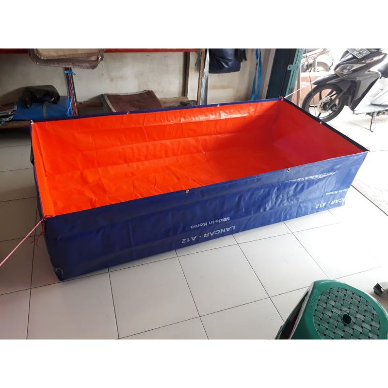 terpal kolam ikan TYPE A12 ukuran (200×100×50)