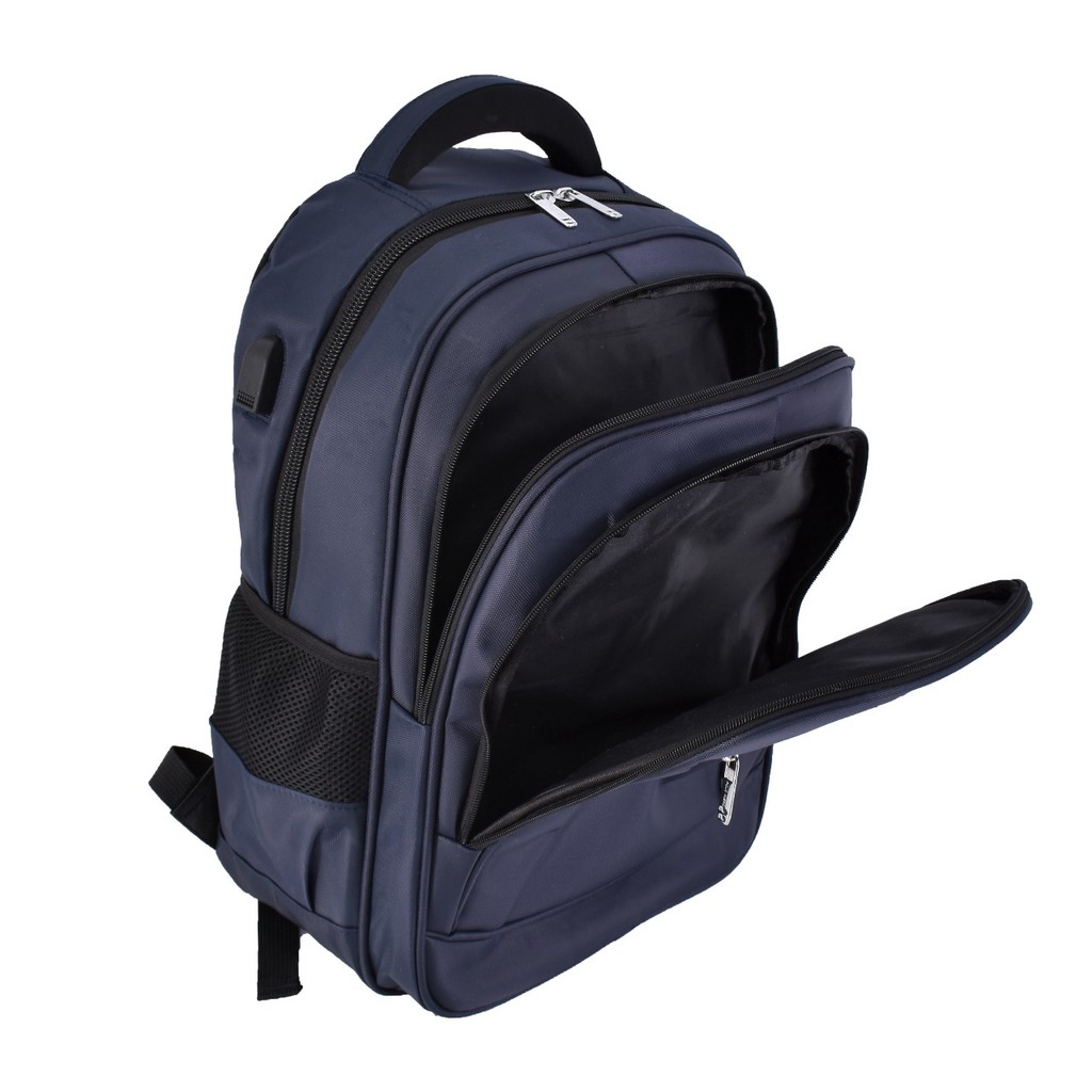 Tas Pria Polo Hiero 71004 Tas Backpack Sekolah Ransel Laptop (Free Extension USB + Rain Cover)