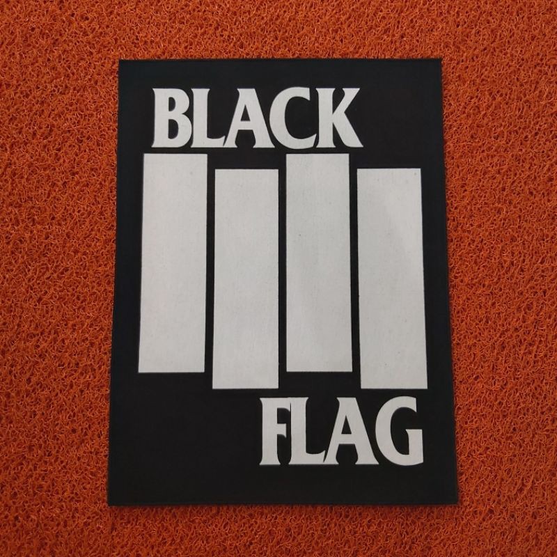 BACKPATCH BLACK FLAG SABLON UKURAN BESAR PREMIUM