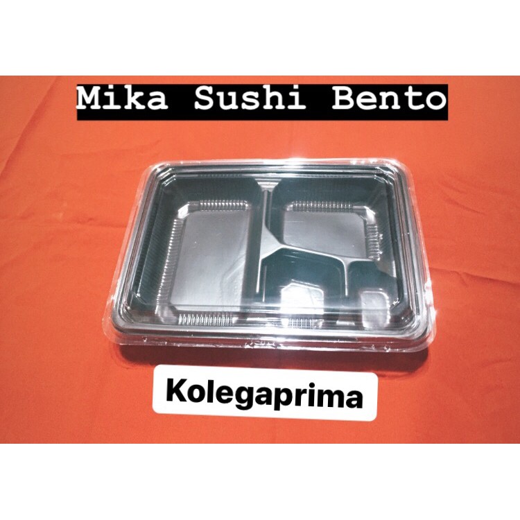 MIKA BENTO SEKAT 4/ MIKA SUSHI/ TRAY BENTO MURAH ISI 50PCS