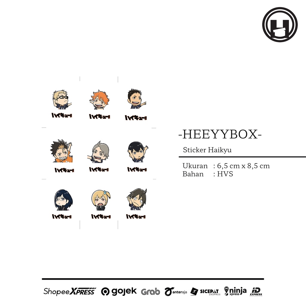 

HEEYYBOX | Haikyuu Stickers / Stiker Haikyuu.