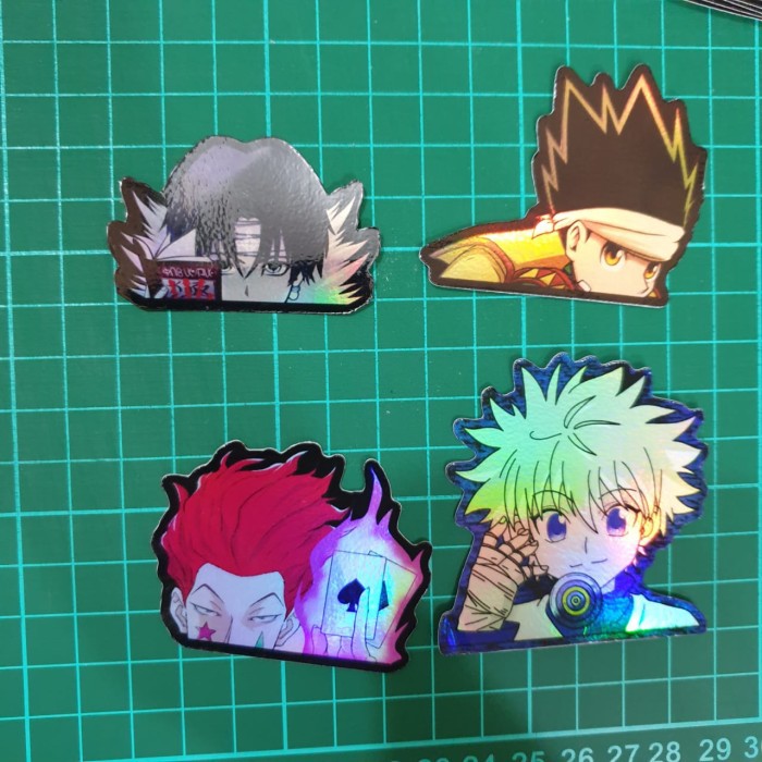 

Sticker Hologram Anime - Hunter X Hunter - Set 4pcs