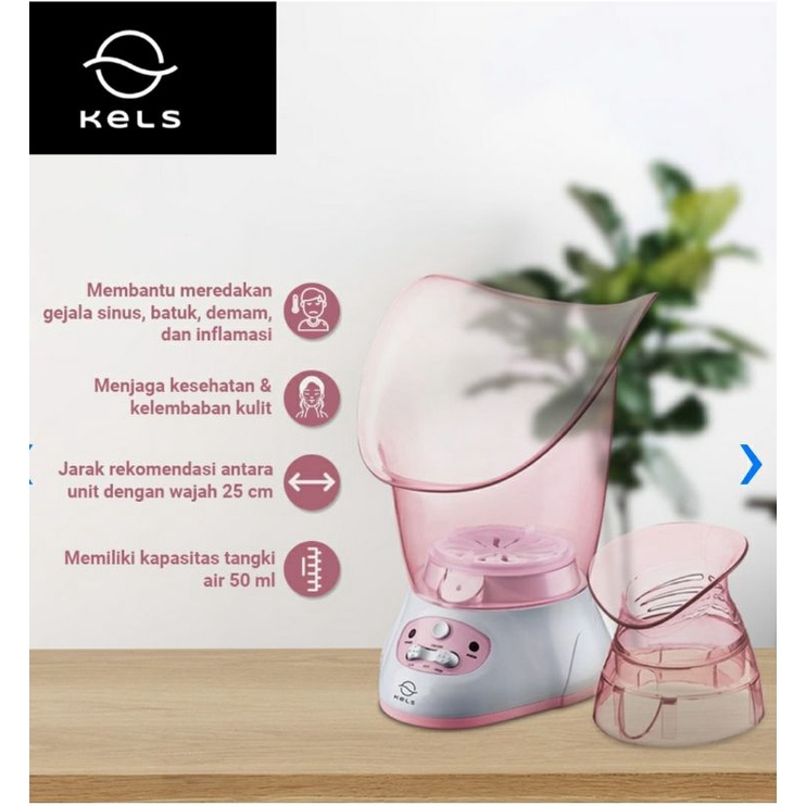 INFORMA – SKINCARE TOOLS – KELS PEONY FACIAL STEAMER PINK/Pengecil Pori Pori wajah/Alat Kecantikan/a