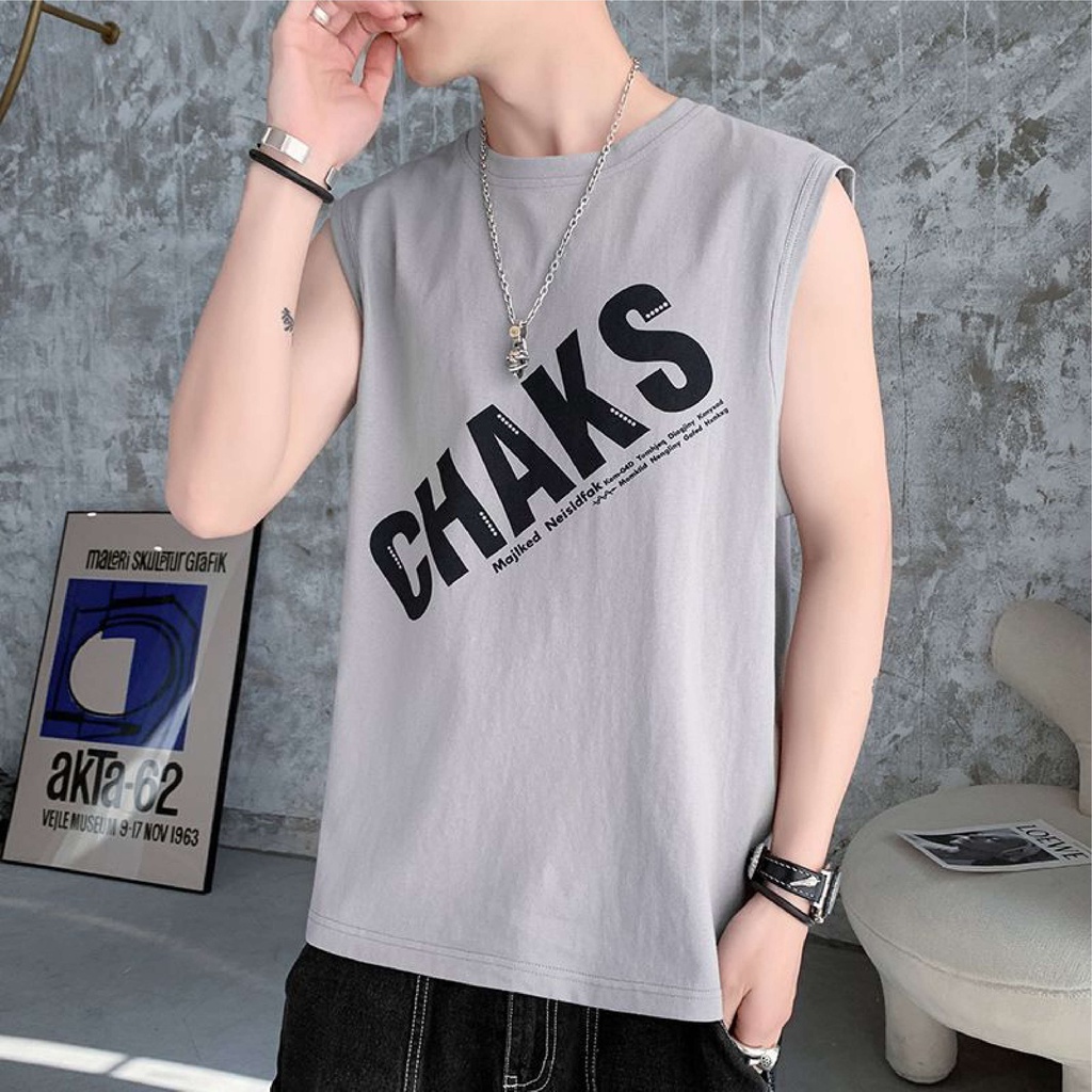 BS/COD//KAOS SINGLET CHAKS PRIA//TERLARIS