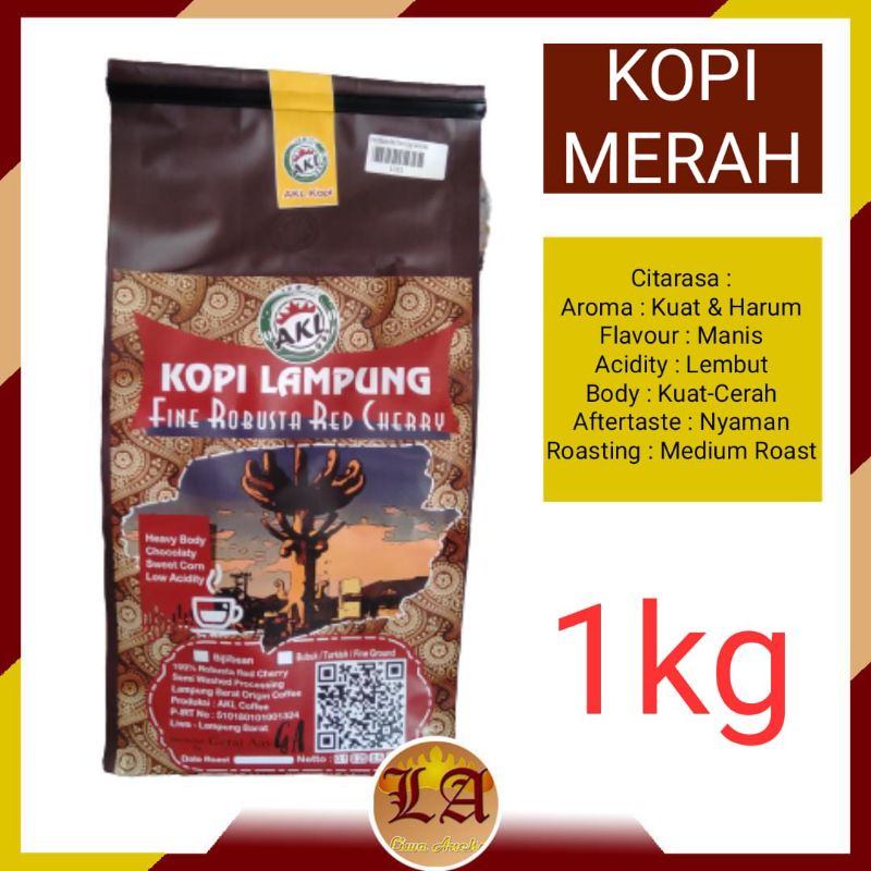 

AKL Coffee - Kopi Lampung Red Cherry Bubuk Halus 1kg