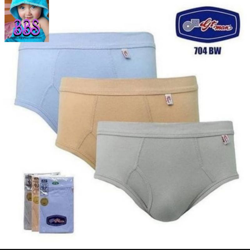 Celana dalam Gt man 704BW 3 seri warna CD GT-MAN 704BW