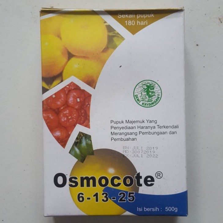 Pupuk Osmocote Dekastar 6-13-25 500Gr Pupuk Bunga Buah Original Kemasan Pabrik