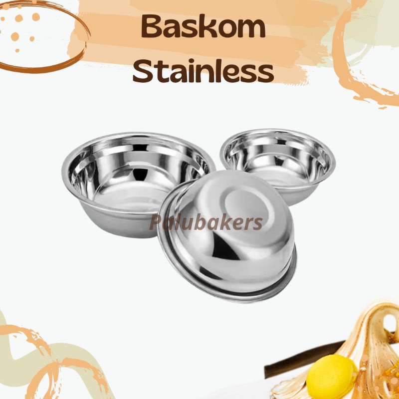 Baskom / Waskom Stainless 16 Dan 18 cm