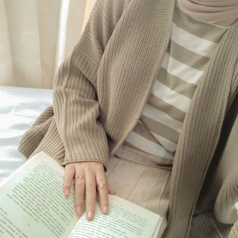 Maroe Cardigan | Oversize Cardigan Rajut | Cardigan Rajut Premium | Cardigan tebal