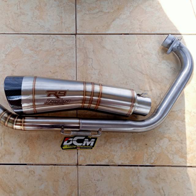 Knalpot R9 h2 honda CB150Rold ready juga buat Vixion R15 CBR150Rfacelift GSX verza Sonic satriFu dll
