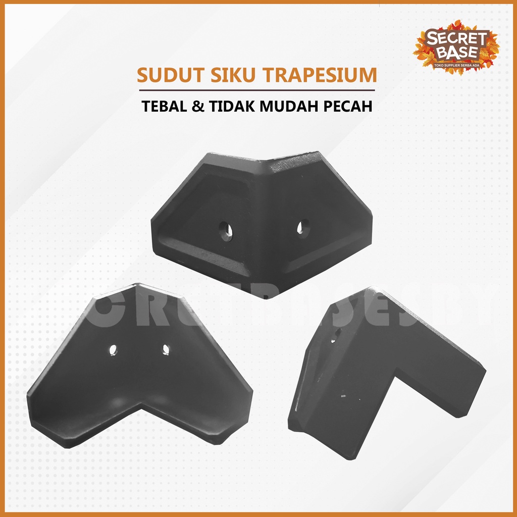 SUDUT SIKU TRAPESIUM - Siku Penyangga Plastik Box Speaker / Siku Sudutan Baut