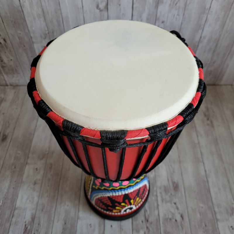 Alat Musik Kendang Jimbe Tinggi 40cm Diameter 8 Inch Banyak Varian Kendang Djimbe Termurah Bergaransi