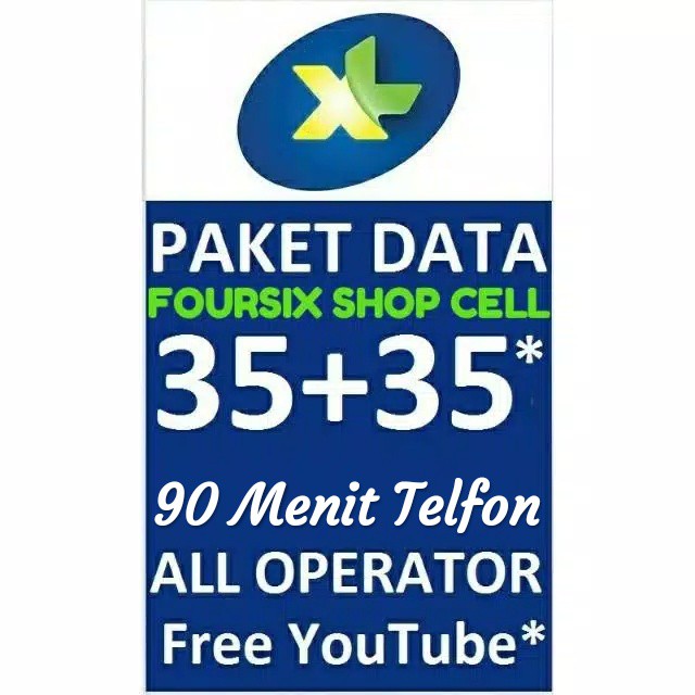 Paket Internet XL Xtra Combo dan VIP 70GB 85GB Kuota Data 35GB Reguler 35GB Youtube 90Mnt Telfon