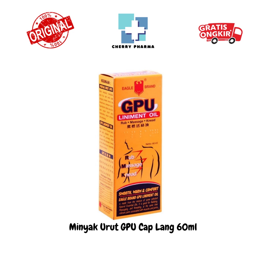 Minyak Urut GPU Cap Lang 60ml