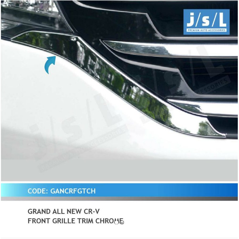 list grill depan grand all new CRV chrome jsl