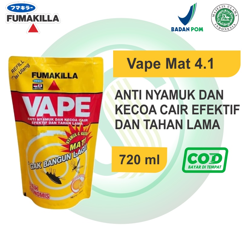 Jual Fumakilla Cair Refill Anti Nyamu Dan Kecoa 720 Ml Shopee Indonesia 5177