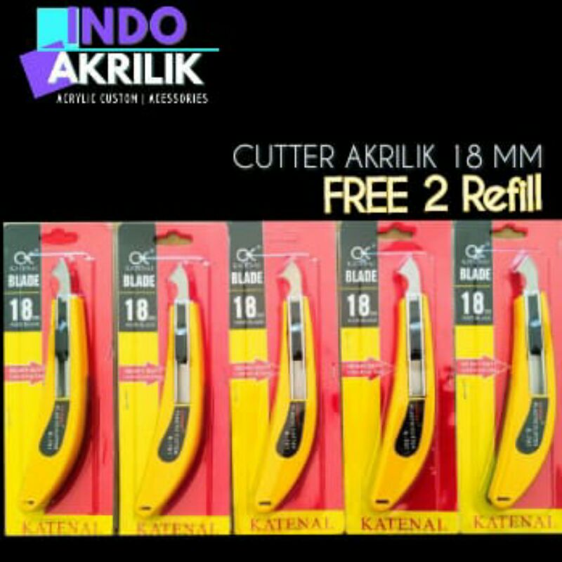 

PISAU CUTTER AKRILIK MIKA HIGH QUALITY FREE | 2 REFILL