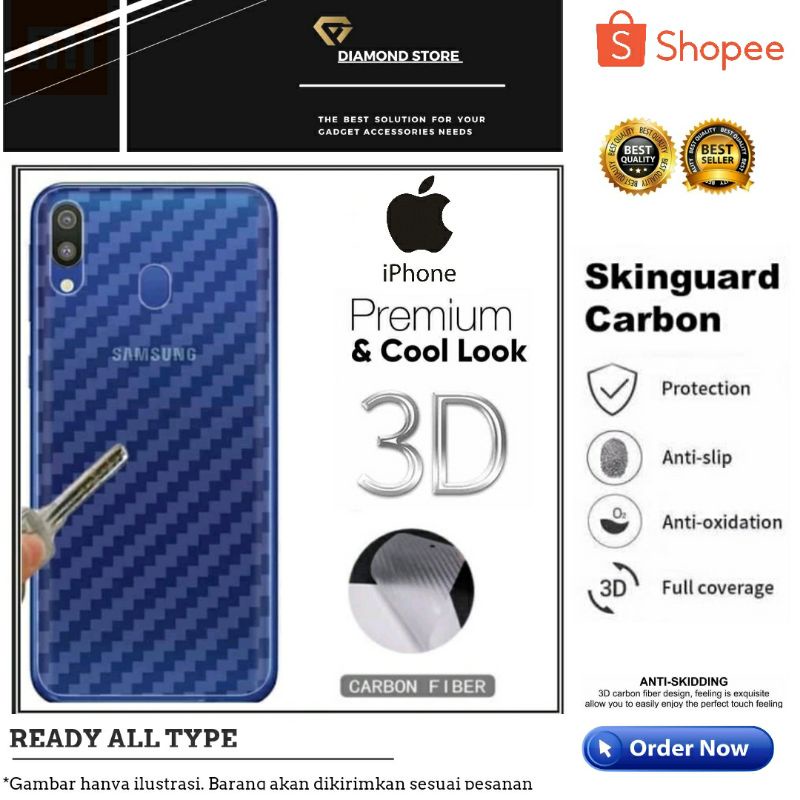 IPHONE SKIN CARBON GUARD SKIN GARSKIN ANTI GORES BELAKANG SKIN CARBON IPHONE 6 6+ 7G 7+ 8+ IPHONE X XS XR XS MAX IPHONE 11 11 PRO 12 MINI 12 13 14 PRO MAX