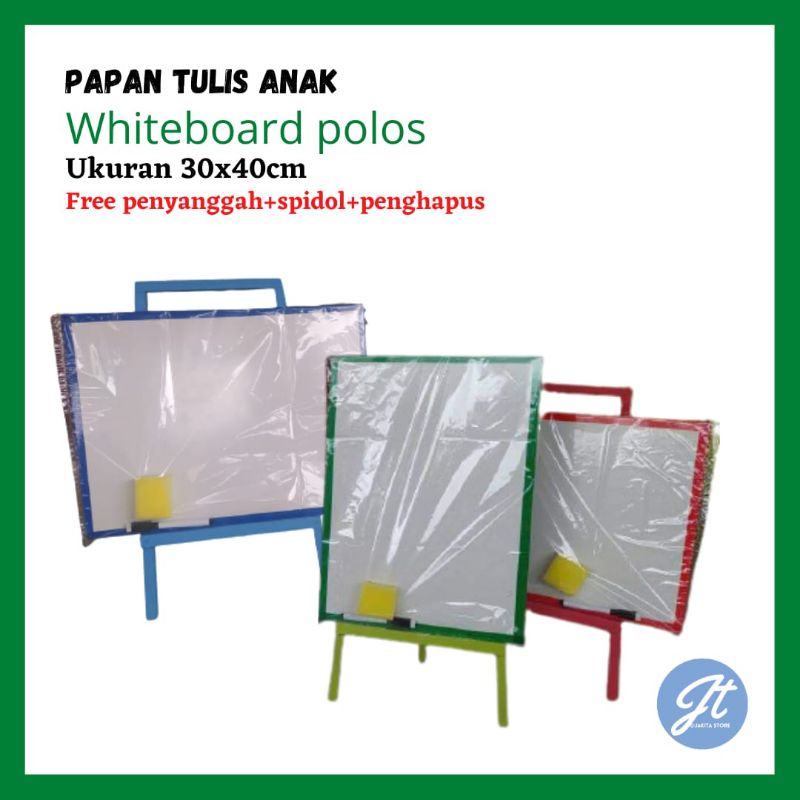 

(Gratis ongkir) Whiteboard papan tulis anak non karakter 30x40cm